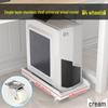 Multi-layer Mobile Storage Rack with Brakes for Office/Home