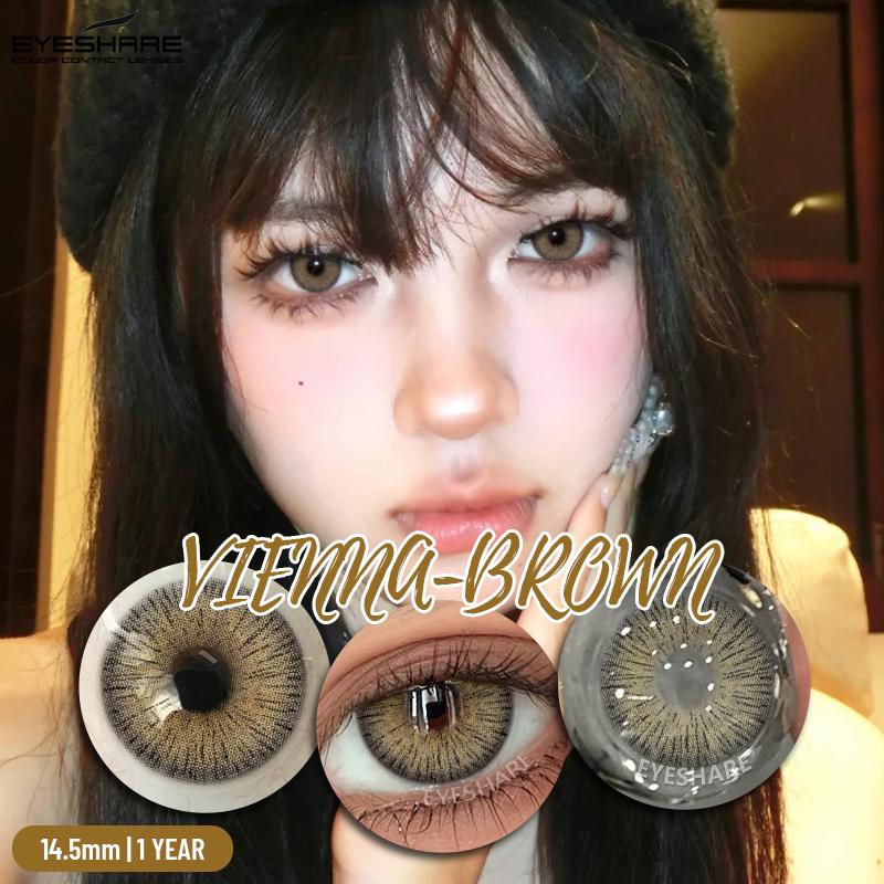 1 Pair Natural Colored Contact Lenses Blue Colorful Brown Contact Eyes Chocolate Lenses Green Lenses Korean Gray Pupils