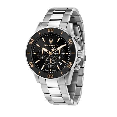 Competizione Chronograph Stainless Steel Black Dial Quartz R8873600003 100M Men's Watch
