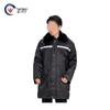 Winter Thickened Waterproof Security Coat with Reflective Strips