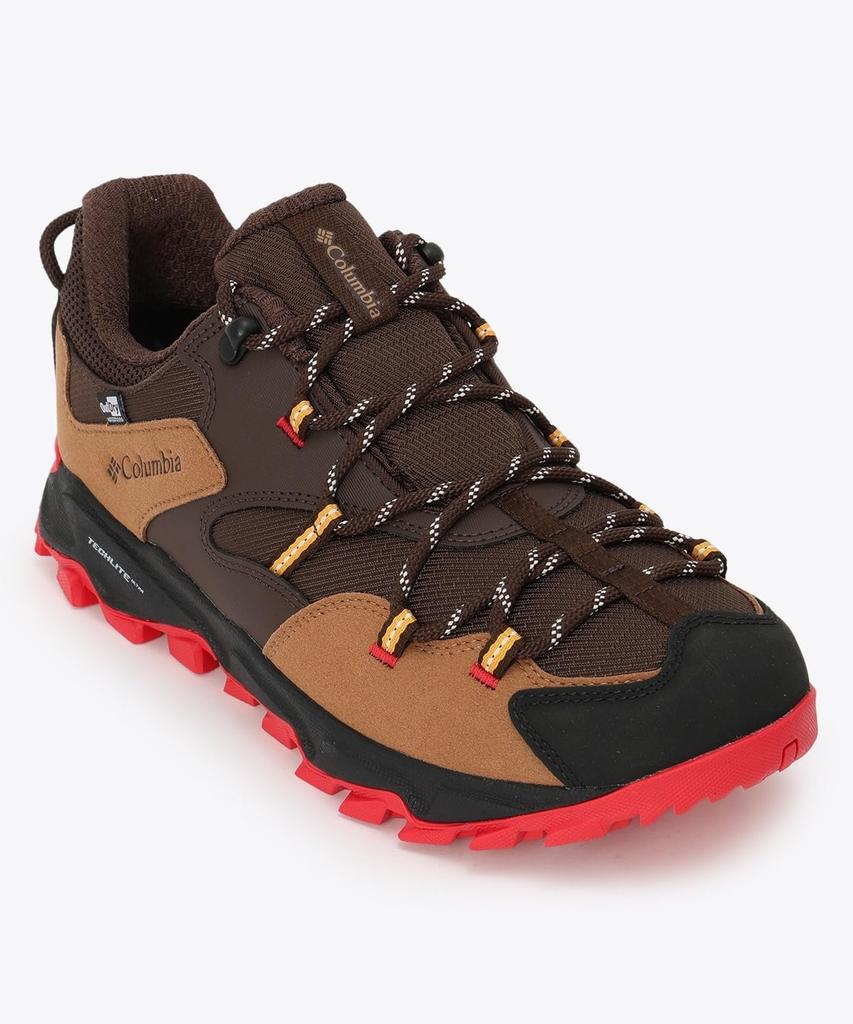 Columbia Saber Six Low Outdry Hiking Size Red Spark Men's Shoes, 26.5cm, Bark,