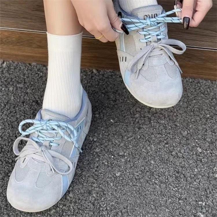 Ugly cute German training shoes women's 2025 spring and summer new mesh breathable board shoes fashionable versatile casual flat-soled Forrest Gump sh