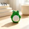 Safe Rounded Edge Playthings 3D Printed Mini Frog Tumbler Toy, Roly-Poly Wobbling Cartoon Miniature Figures, Early Education Enlightenment Tools