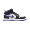 Air Jordan 1 Mid mid-top kids basketball shoes purple for little & big kids 640734-095