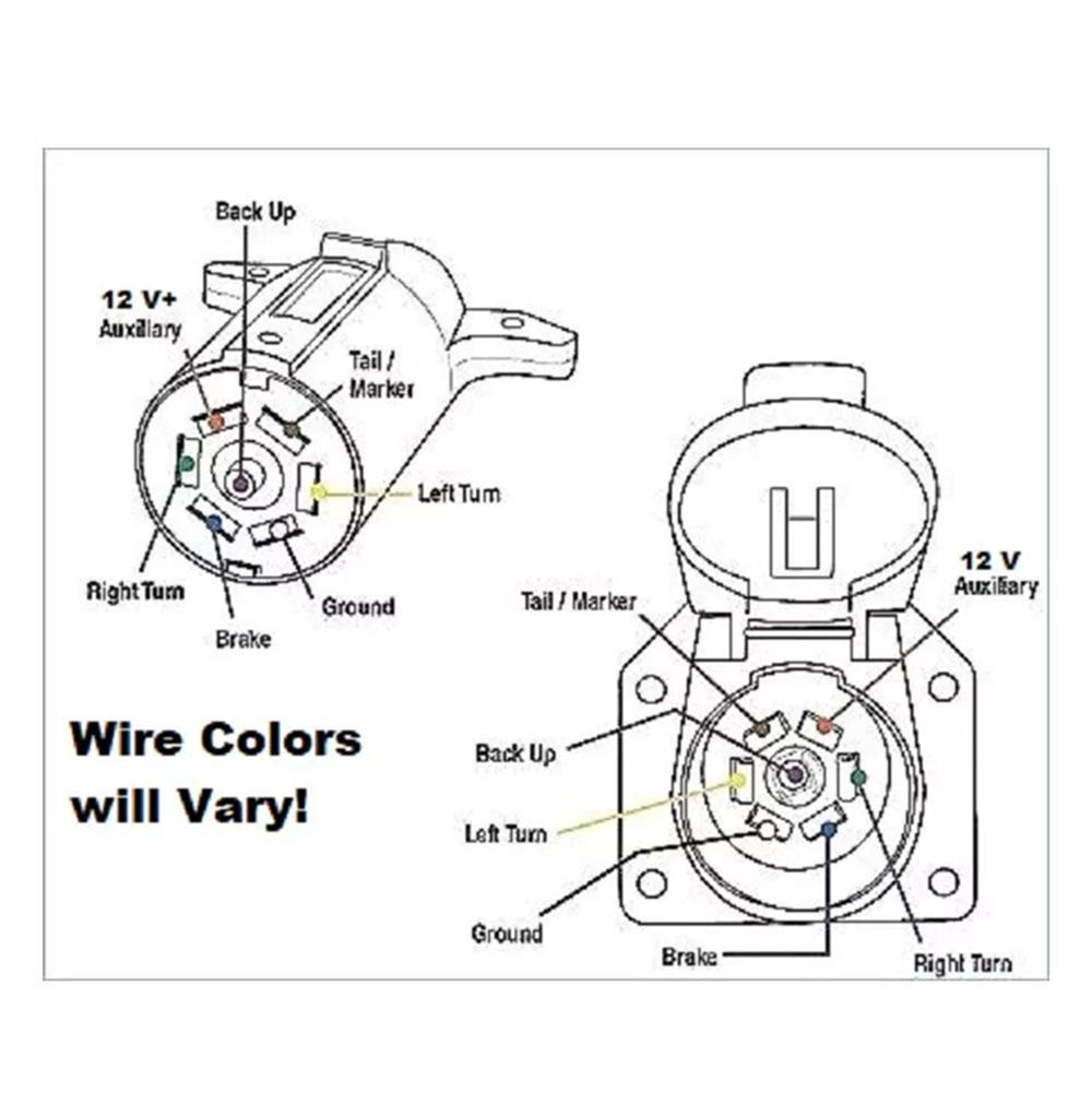 Trailer Plug Wiring Connector Connector 40975 7 &Amp; 4 Way For Chevy Chrysler Ford Gmc