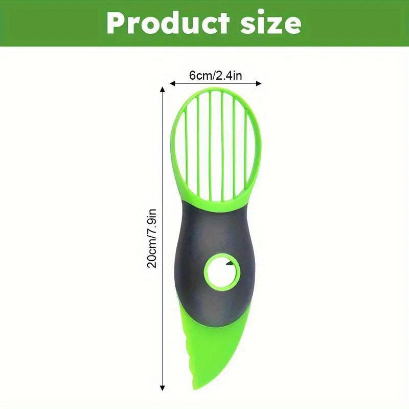 

3-in-1 Avocado Peeler, Slicer, and Corer Multifunctional Kitchen Tool for Easy Fruit Prep, Durable Plastic, Ergonomic Handle