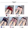 "Shanjiao 2025 Women's Handmade Black Flip Flops - Summer Fashion Non-Slip Beach Slippers with Thick Sole"