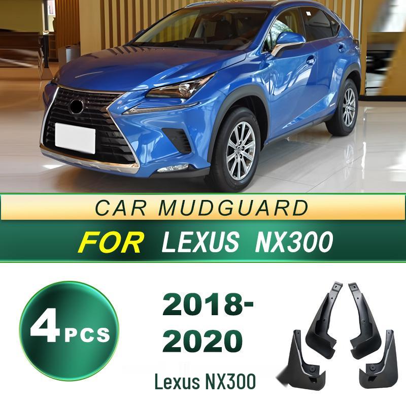 Lexus NX300 2018-2020 Soft Rubber Mud Flaps - Tire Guard Accessories