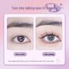 Menghela Big Eye Natural Curled False Lashes - Thin Stem Single Cluster for Lengthening