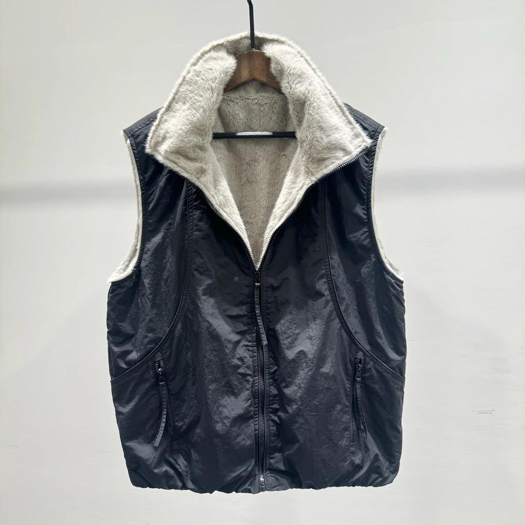 

High-Quality Men s Retro Sleeveless Vest - Warm, Comfortable, and Stylish for Autumn/Winter L (110-130 lbs) чорний