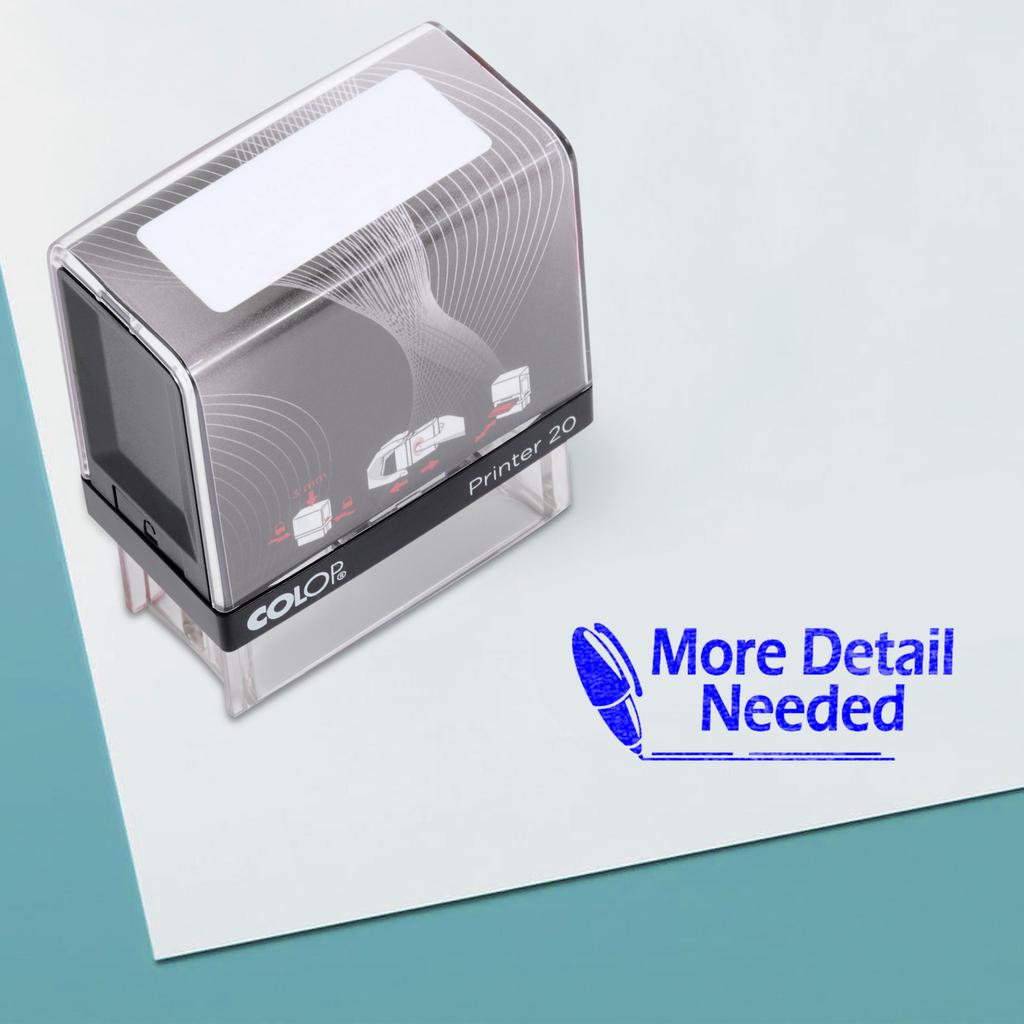 More Details Needed Self Inking Rubber Stamp Custom Colop Office Stationary P20 Mini Stamper