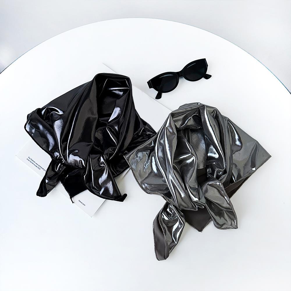 HOT Luxury Bandana Soft Neckerchief Hijab Hair Scarves Bandana Neck Kerchief Y2K Hair Shawl Wrap Hair Bands Ribbon Headband