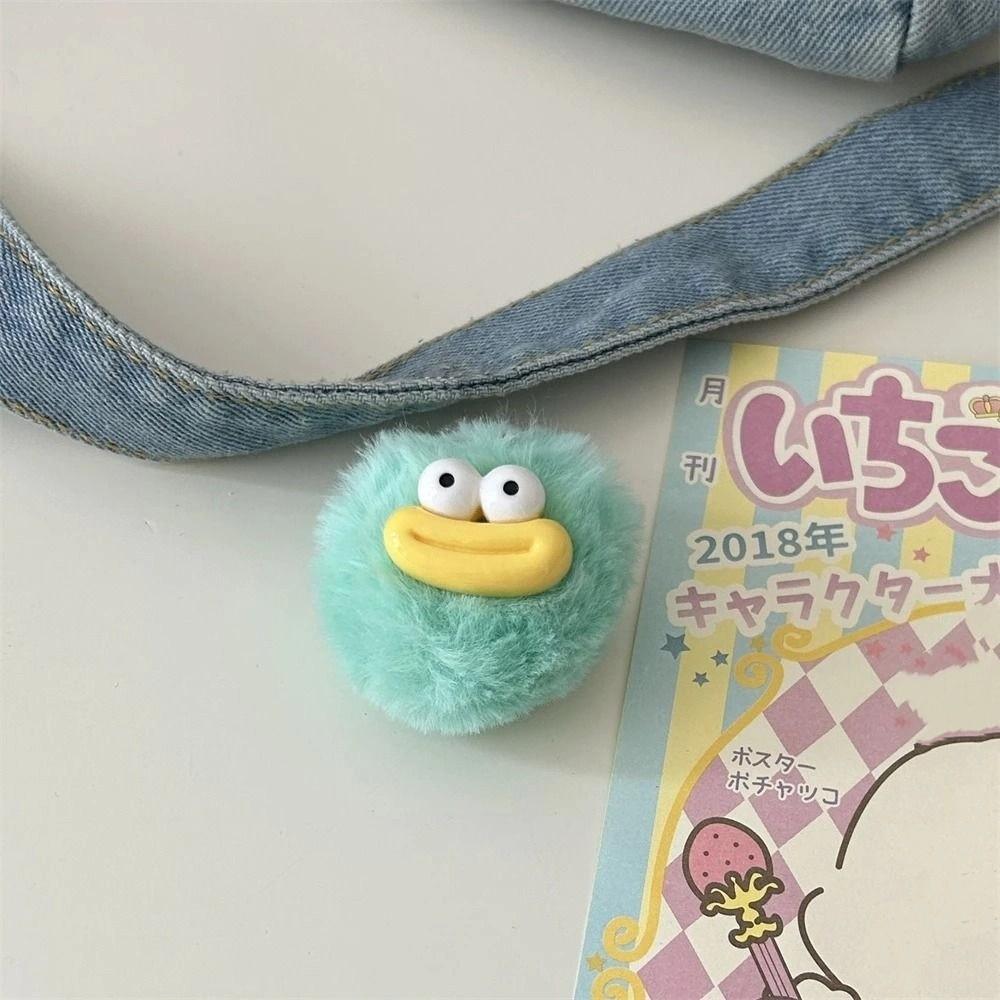 Mini Sausage Mouth Keyring Cartoon Big Mouth Plush Pendant Funny Clown Keychain  Backpack Decor