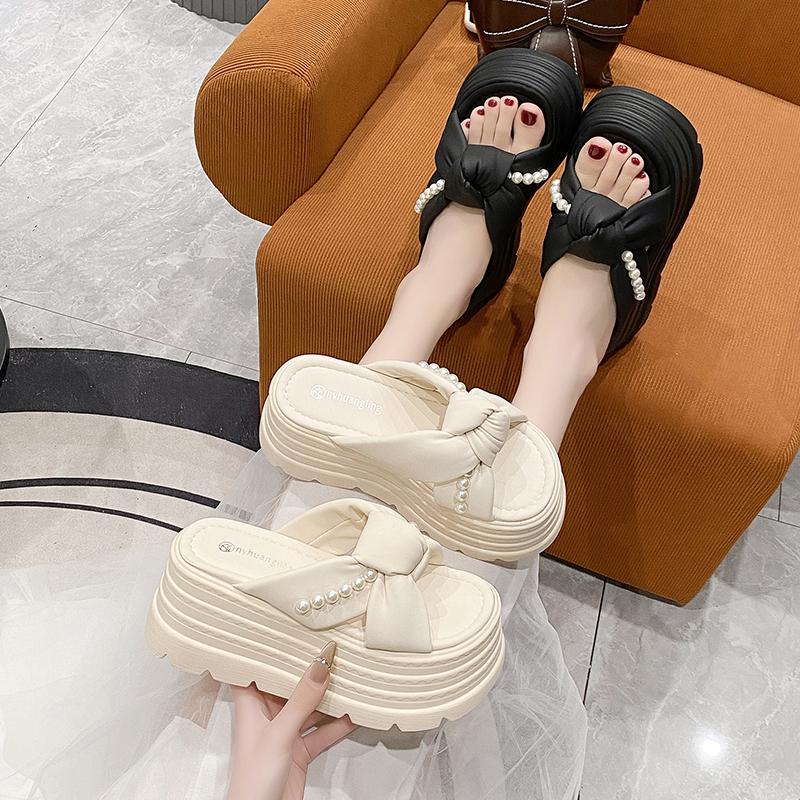 Fashion Beach Shoes House Slippers Platform Slipers Women Slides Sabot Genuine Leather 2025 Women's Genuine Leather Shoes Ladies' Slippe