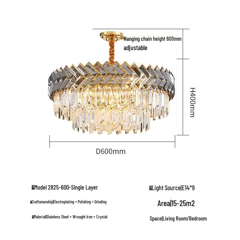UOSU Modern Luxury Crystal Chandelier