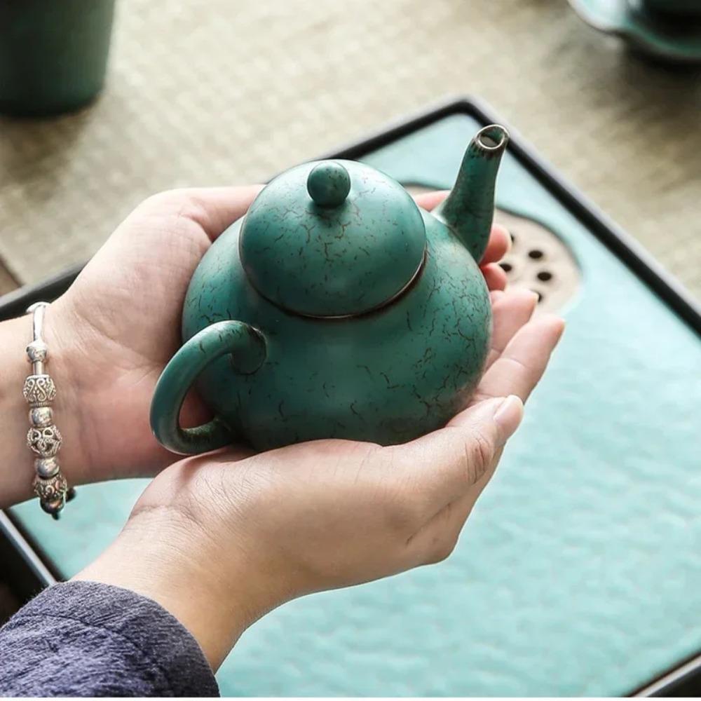 3 Style Vintage 150ml Pottery Kettle Teapot Tea Ceremony Set Milk Oolong Tea Tie Guan Yin Puer Small Teapot Green Teaware Type