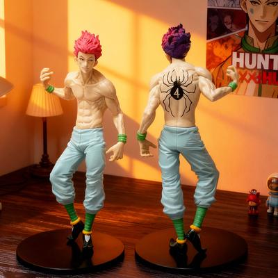 Auf Lager Hisoka Stehend Sitzende Pose Anime Figur Modell Gon Überraschungsspielzeug für Kinder Schreibtischornament Geburtstagsgeschenk