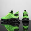 Spring/Autumn Men's Large Size Blade-soled Sports Shoes Flying Weave Fitness Jogging Shoes