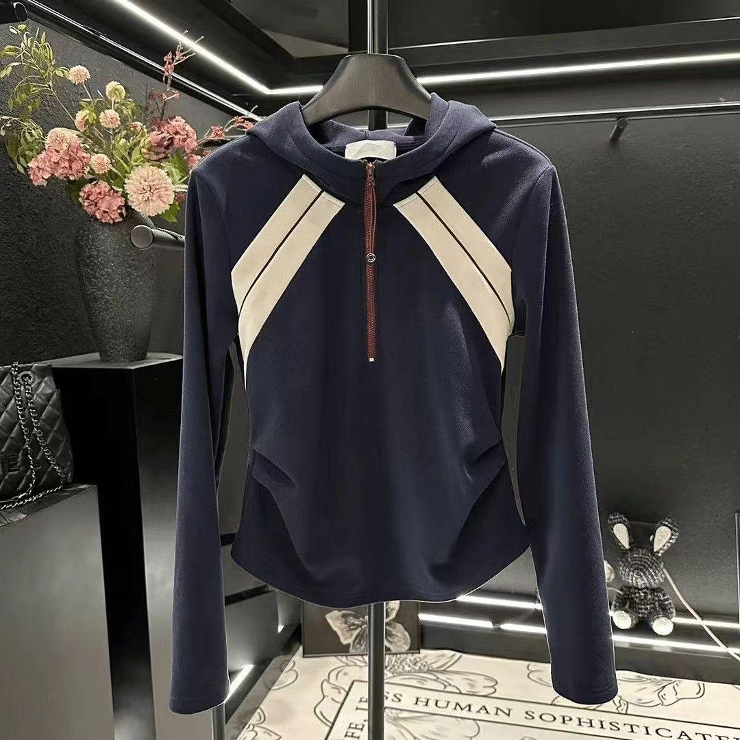 

Women s Spring 2025 Slimming Color Block Raglan Hoodie - Plus Size M
