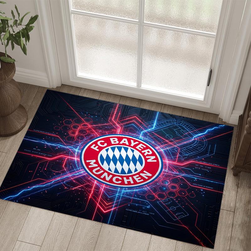 Tappeto in velluto di cristallo con design Bayern Monaco Accogliente Non?Tappeto Stampato Antiscivolo per Camera da Letto Soggiorno Ingresso