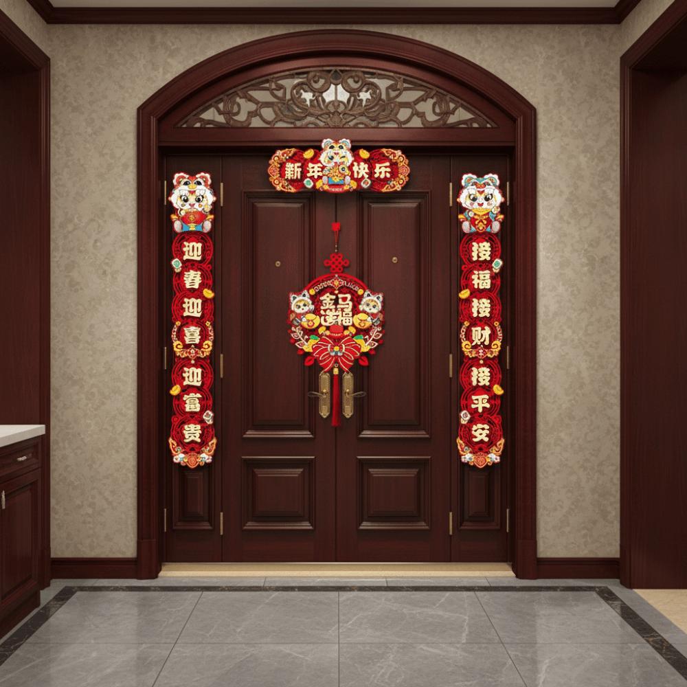 Traditional Design Chinese New Year Couplets Spring Festival Couplets  Festival Celebration