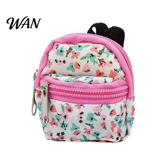 Small Zipper Pouch Mini Backpack Coin Purse, Scratch Resistant Zippered Compartment Doll Accessory Keychain Bag, Waterproof Oxford Cloth Earphone Case