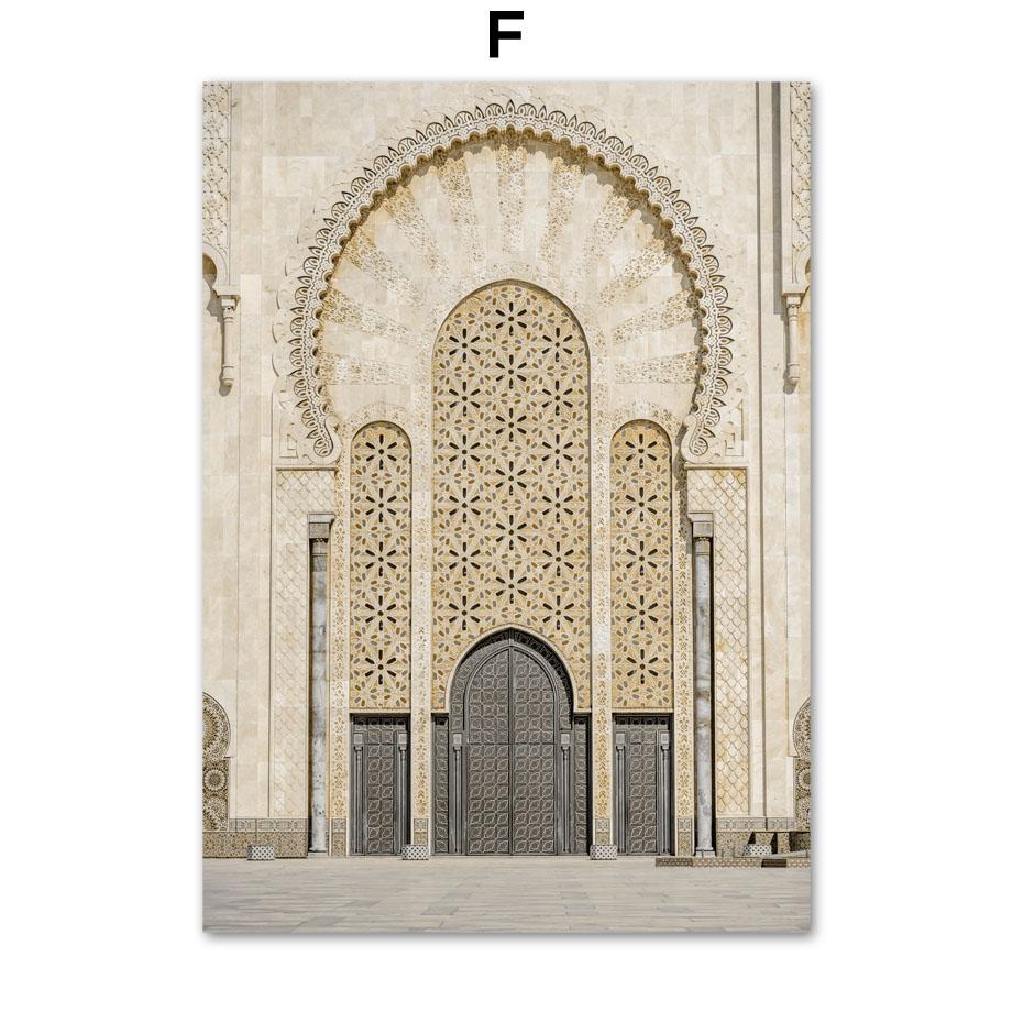 Wall Art Prints Canvas Painting Athuruga Beach Palm Leaf Coconut Tree Morocco Door Nordic Poster Decor Pictures For Living Room