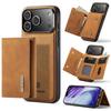 2 In 1 Detachable Magnetic Card Solt Leather Wallet Case For iPhone 17 Pro Max 16 Plus 15 Plus 14 13 12 11 Stand Kickstand Cover