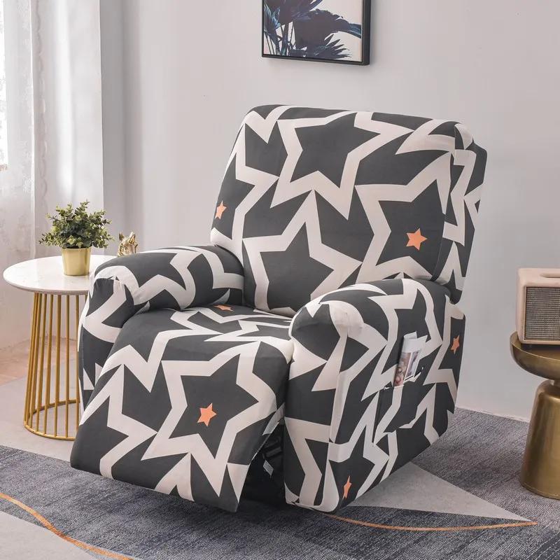 Elastic Single Sofa Cover Stretch Chair Cover for Recliner Chair Slipcover for Living Room Recliner Protector with Protector
