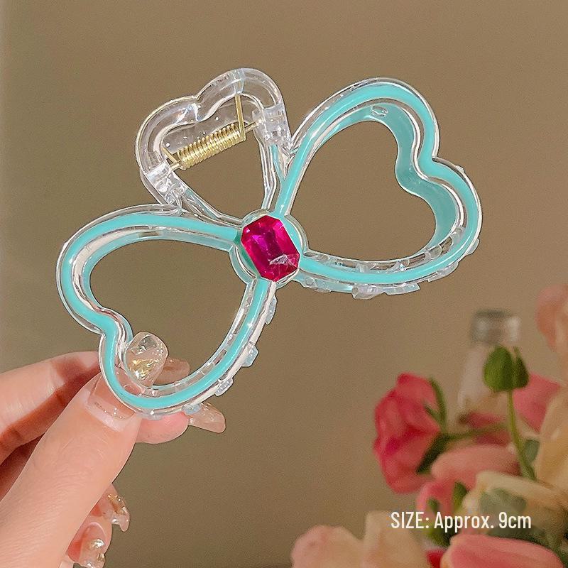 2023 Kamínková mašle sponka do vlasů pro ženy - Elegantní princeznovský styl pro husté vlasy