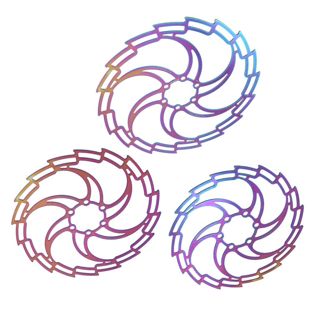 Stainless Steel Electroplating Color Dazzling Hollow   Disc Brake  Accessory