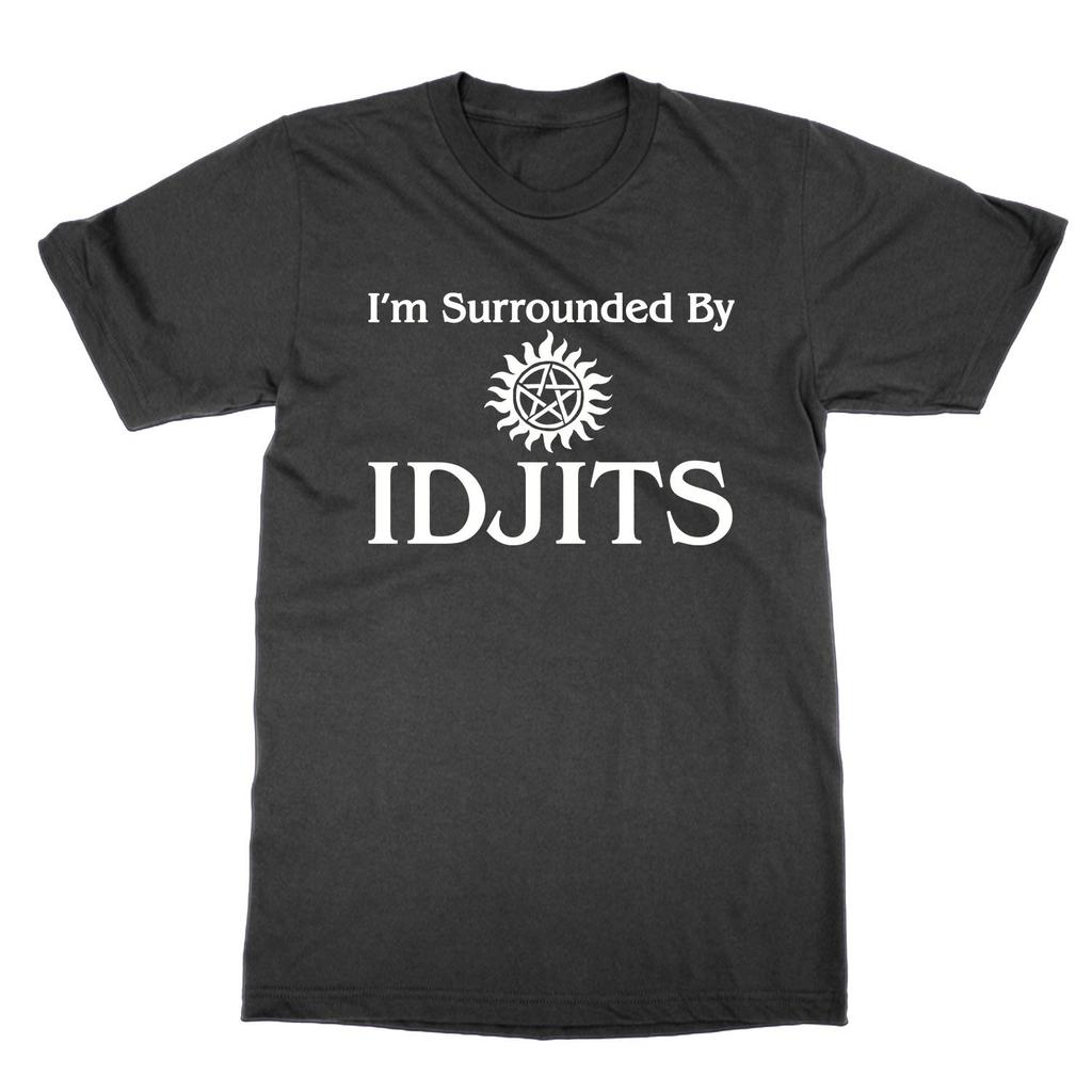 Classic Ringspun I'm Surrounded by Idjits T-Shirt Funny Supernatural