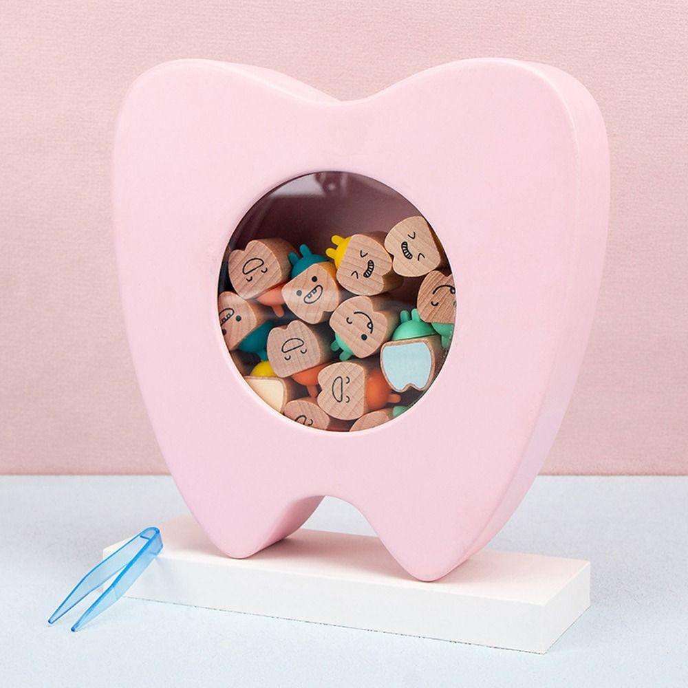 

Wood Children Keepsake Tooth Storage Box Milk Teeth Container Baby Teeth Box Baby Souvenirs Gift
