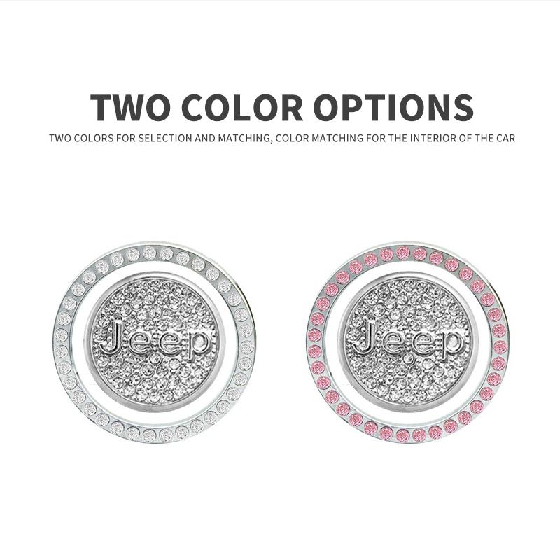 Car One-start Button Diamond Decoration Stickers For Jeep Wrangler Grand Cherokee Compass Renegade Cherokee Gladiator