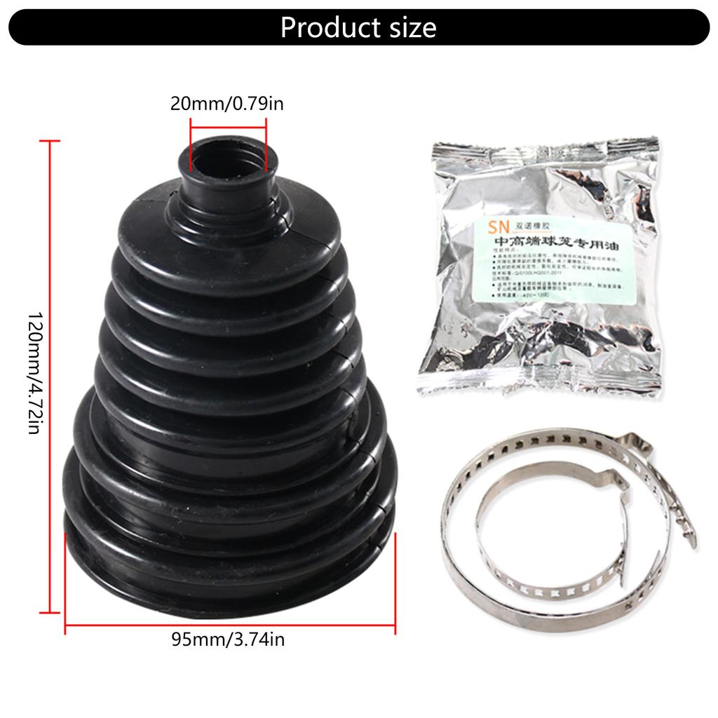 Universellt silikon CV-dammskydd/expander Anti-åldring Slitstyrka Dammskydd Uppgraderingar för Bil & Motorcyklar