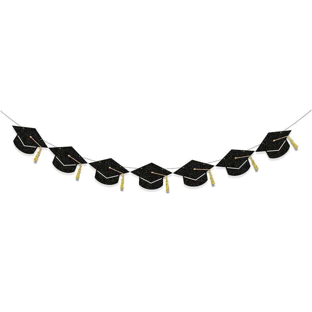 

Runtowo 1pc Tassel Grad Cap Banner ,Graduation Party Decor ,Class Of 2026 Hanging Flag ,Backdrop Decor