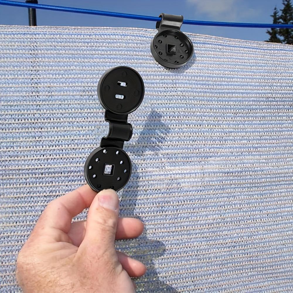 50pcs Heavy Duty Lock Handle For Sunshade Cloth Plastic Clip For Sunshade Cloth Greenhouse Sunshade Cloth Fixing Clip Windproof