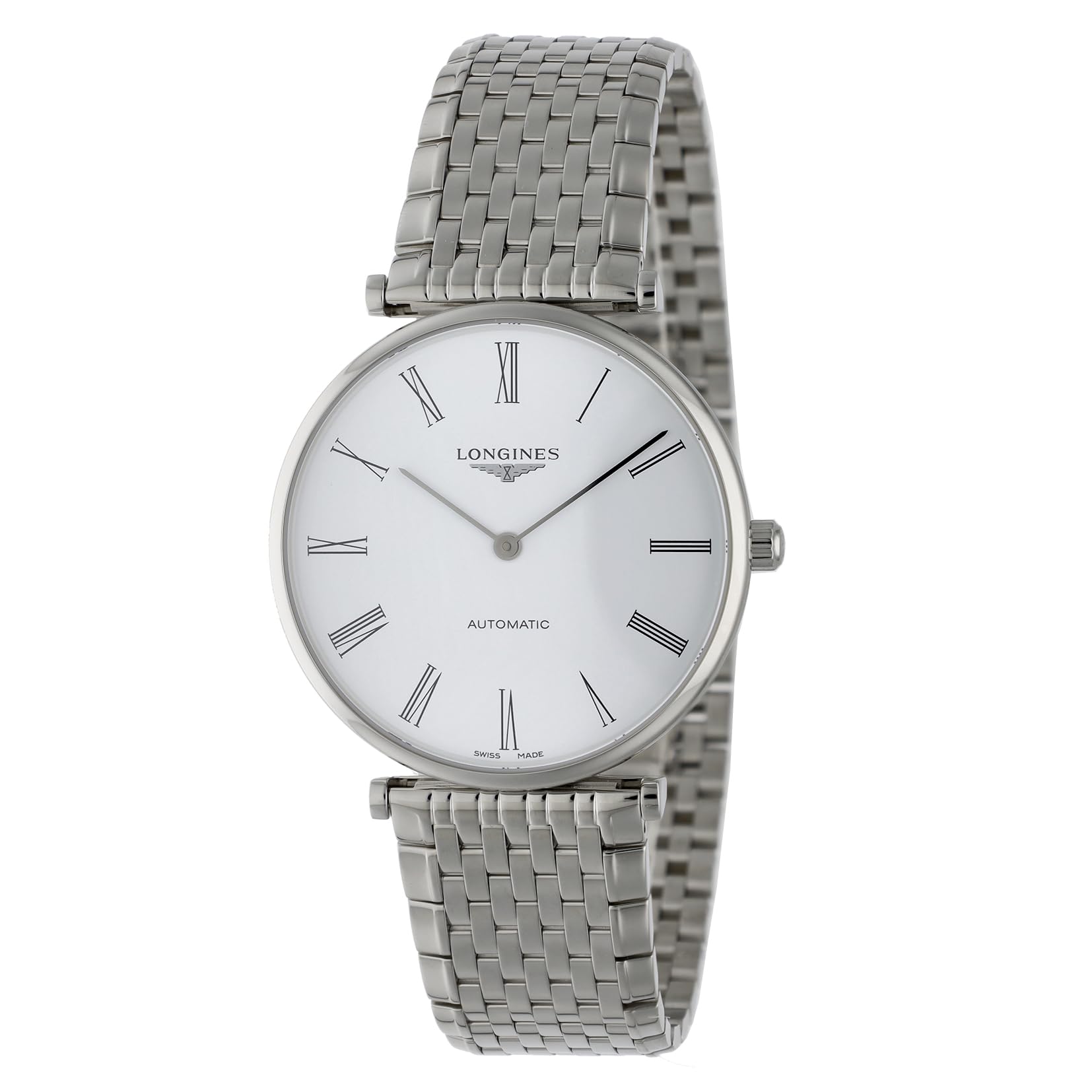 

Longines Grand Classic Silver Watch L4.918.4.11.6 [Used] білий