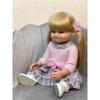 Full Body Soft Silicone Lifelike Real Touch Reborn Baby Girl Lovely Betty With Long Hair Toddler Princess Doll