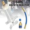 Car A/C Oil/Dye Injector 30Ml 1Oz With Low Side Quick Coupler Adapter 1/4 Air Conditioning Automotive Oiler Injection Syringe