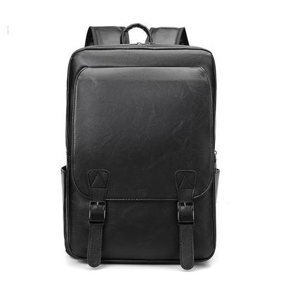 Men's Backpack New Leather Texture Large Capacity Korean Version Business Trip Business Computer Bag Travel Student Bag