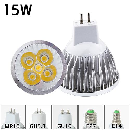 10PC Led Bulb Spotlight MR16 GU10 E27 E14 Spot Lamp 2835 SMD Lampada GU5.3 220V 110V 12V COB Bulb 3W 9W 12W 15W For Home Decor