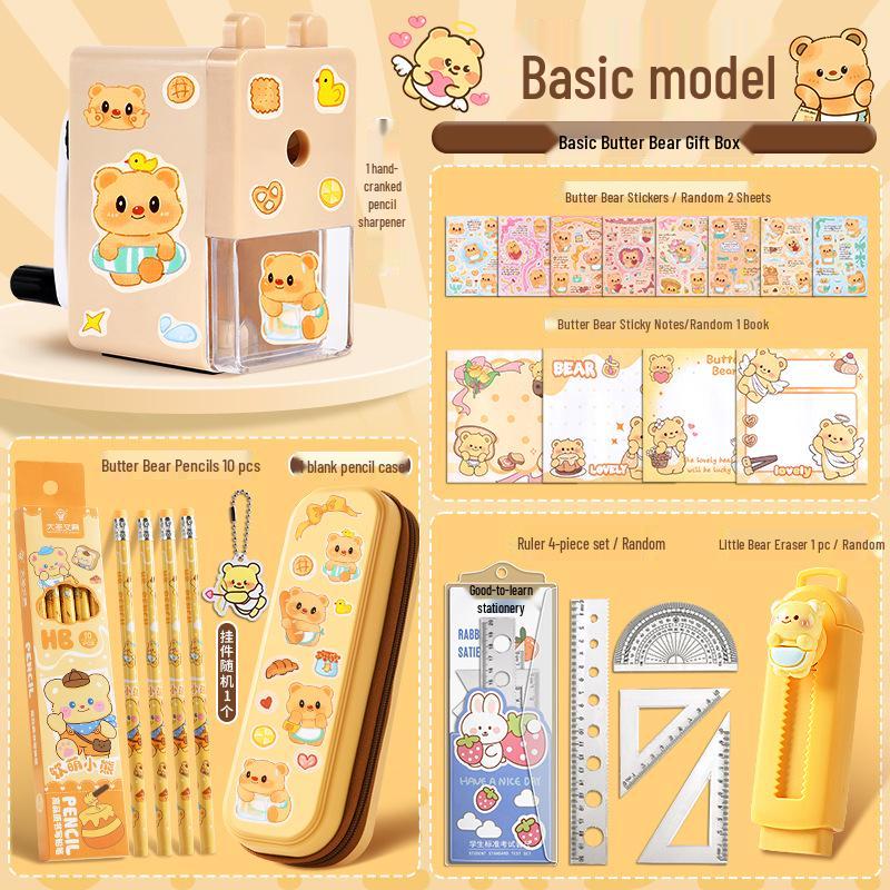 Butter Bear Stationery Set: Creative Back-to-School Gift for Kindergarten and Primary Students