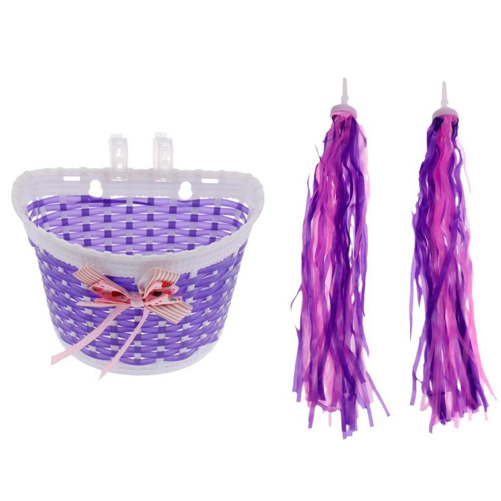 Plastic Basket Waterproof Decoration Bicycle Scooter Handlebar Streamer