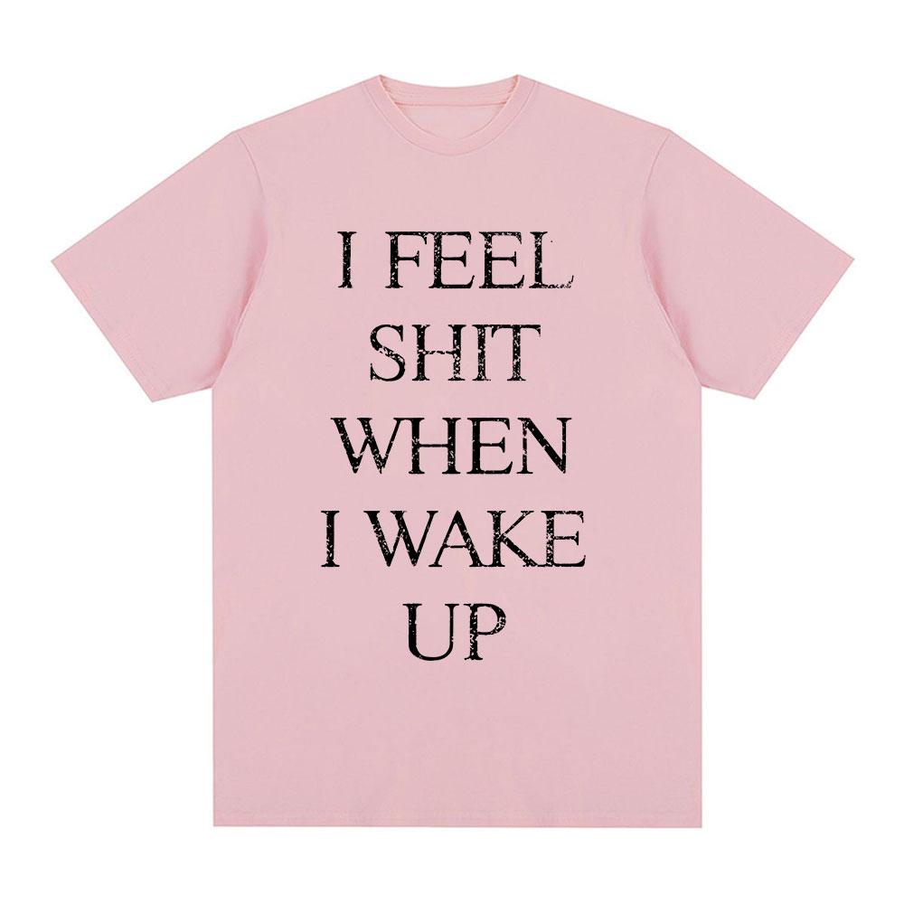 Yungblud I Feel Shit When I Wake Up Tshirts Men Clothing Fashion Hip Hop Short Sleeves T Shirt Cotton Summer Tshirt Streetwear