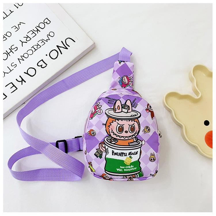Chest Children Bag Cartoon Anime Shoulder Bags Adjustable Strap Shoulder
