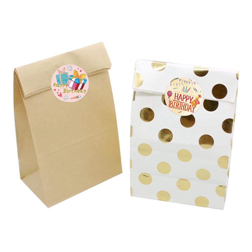 100-500 Stück Niedliche Alles Gute zum Geburtstag Aufkleber Geburtstag Geschenk Dekoration Etikett Verschlussetikett Kinderspielzeug Geschenkverpackung Scrapbooking Aufkleber