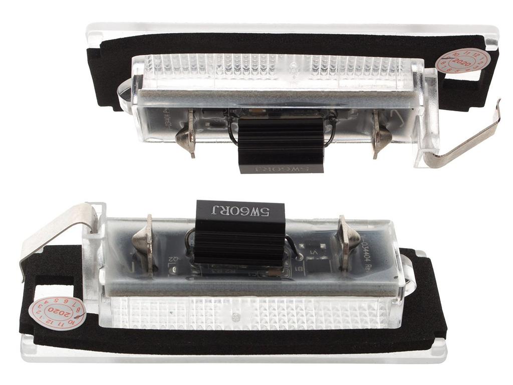 Fiat Ducato Citroen Jumper Peugeot Boxer 2006- LED Kennzeichenleuchten 2 Stück. einstellen