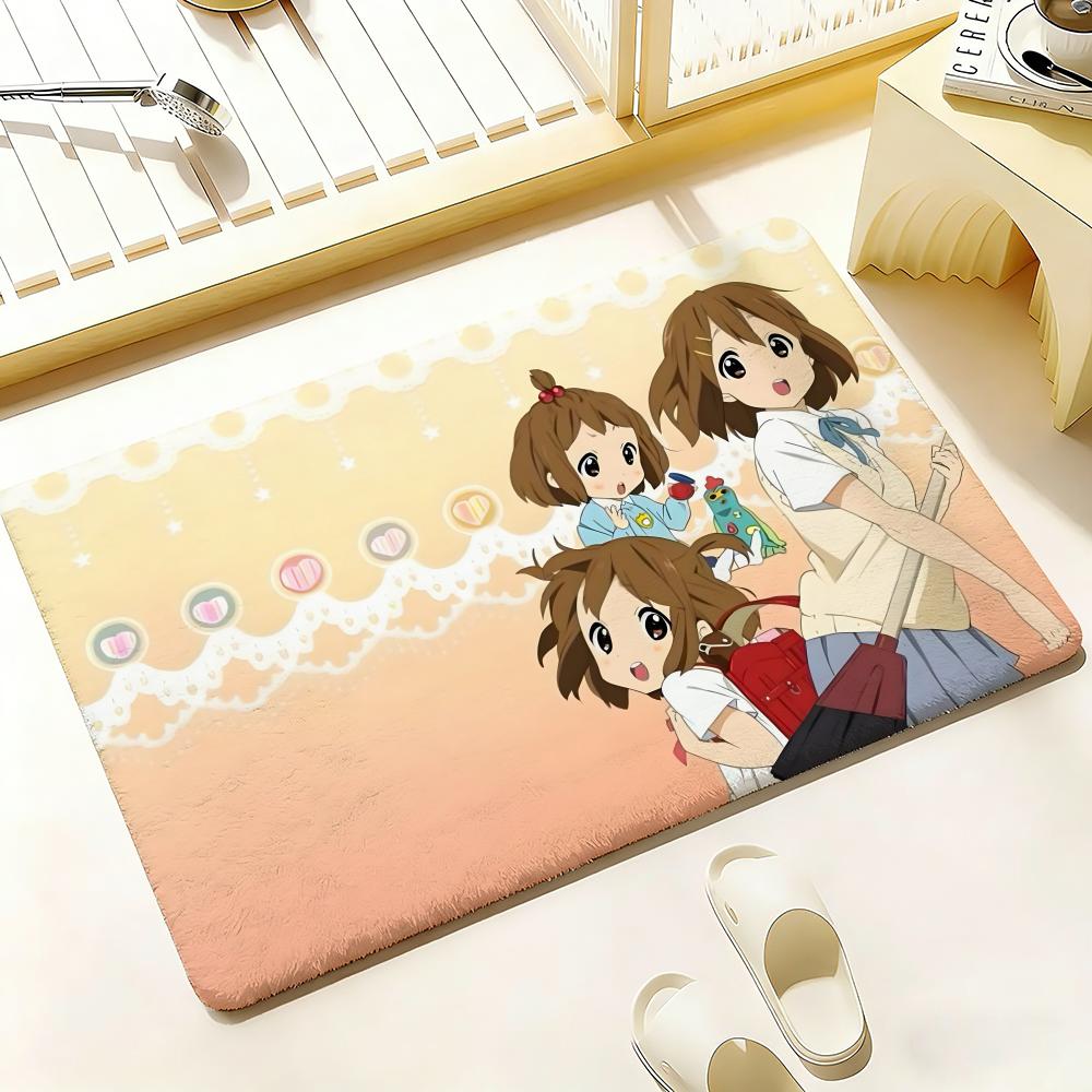 Anime K-K-On Floor Mat Bedroom Living Room Flannel Door Mat Non-Slip Home Decor