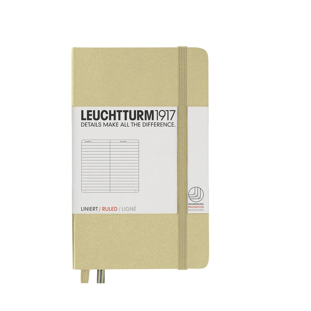 Leuchtturm Notebook, A6, Horizontal Ruled, Sand, 354588, Officially Imported
